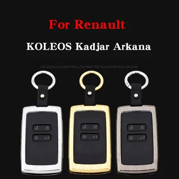 Za Renault KOLEOS Kadjar Arkana 2017 QM5 4 gumb pametno tipko, Barva Pocinkanega Zlitine avto ključ primeru pokrov zaščitni lupini imetnika