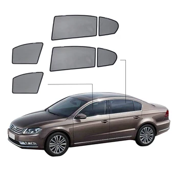 Za Volkswagen Passat B7 2011 - Magnetno Neto Okno Avtomobila Vizir Strani Okna Žaluzije Spredaj Zadaj Strani Okna Sončniki Zložljivi