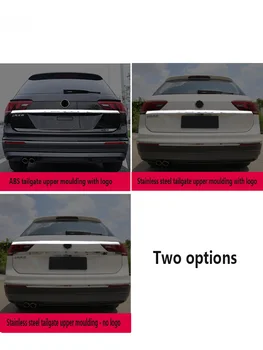 Za VW Tiguan L Chrome Zadaj Prtljažnik, vrata prtljažnika 2018 2019 Vrat Ročaj Kritje Rep Vrata Svetlobe Žarnice Trim Ploščo Modeliranje Okrasimo