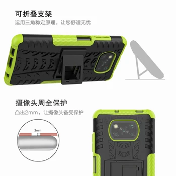 Za Xiaomi Poco X3 NFC Primeru Za Poco X3 X2 M2 F2 Pro Kritje Shockproof Oklep Silikonski Zaščitni Telefon Odbijača Za Poco X3 NFC