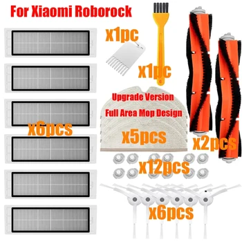 Za Xiaomi Roborock Robot S50 S51 S55 s5 s6 xiaowa sesalnik Rezervnih Delov Kompleti Strani Krtačo Roll Krtačo HEPA Filter dodatna Oprema