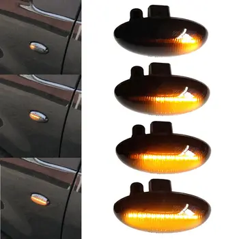 Zaporedno Utripajoče LED Vključite Signal Strani Marker Luč Za Citroen C1 C2 C3 in C5, C6 Jumpy Za Peugeot 307 206 207 407 107
