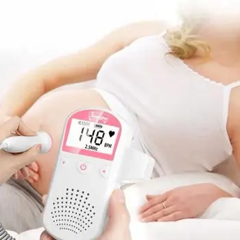 Zarodka Doppler Ultrazvok Baby Srčni Utrip Detektor Doma Noseča Doppler Baby Monitor Srčnega Utripa Žep Doppler 2.5 MHz