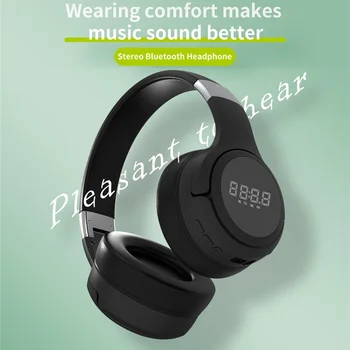 ZEALOT B28 Prenosni LCD Brezžične Slušalke Bluetooth 5.0 Stereo Zložljive Slušalke Avdio za Mp3, Nastavljiv Slušalke z Mikrofonom