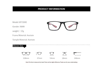 ZENOTTIC 2020 Šport Kvadratnih Celoten Okvir Očal Okvir Za Moške Optični Kratkovidnost Očala Oči Očala za Branje Jasno Očala Očala