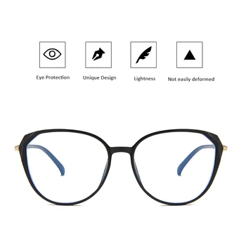 Zilead Moda Obravnavi Očala Proti Blue-Ray Mačka Oči TR90 Spektakel Okvir Jelly Barve, Lahkotnost, Ne Enostaven Za Preoblikovanje Udobno