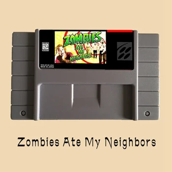 Zombiji Pojedel Moj Sosedje 16 bit Velika Siva Igra Kartice Za ZDA NTSC igralne Konzole
