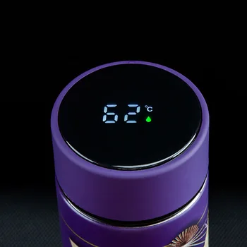 ZOOOBE 450 ML Ustvarjalni Stil LED Vakuumske Posode iz Nerjavečega Jekla Kave Vrč Vode Steklenico Prikaz Temperature Termovko Čaja, Mleka Vrč