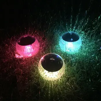 Zunanji Bazen Ribnik, Vodnjak pod vodo Plava Lučka LED Solar Powered Barva Spreminja, vodoodporna LED Svetilke Vrt