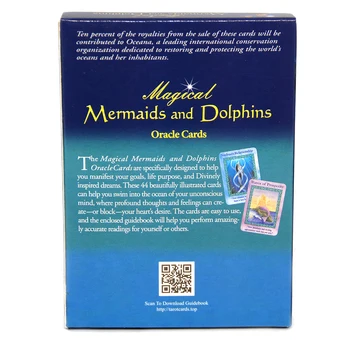 Čarobni morske deklice in Delfinov Oracle Kartice 44-Kartice PDF Vodič vam pomaga manifest ciljev življenjski namen Divinely zgleduje sanje