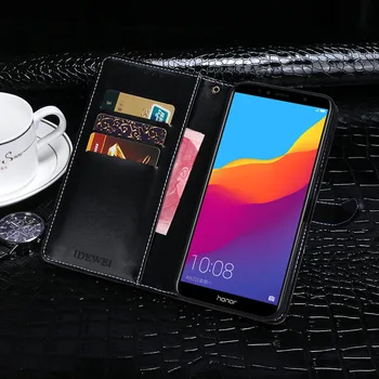 Čast 7A Pro Primeru Zajema Luksuznega Usnja Flip Case Za Huawei Honor 7 Pro Zaščitna Telefon Primeru Krokodil Zrn