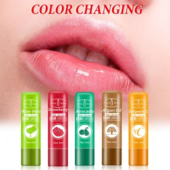 Čiste, Naravne Aloe Vera Vlage Balzam Za Ustnice Temperaturne Spremembe Barve Rdeča Šminka Dolgotrajen Vlažilni Maquillaje Ličila