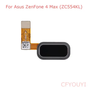 Črna Barva Tipka Domov Prstnih Gumb Flex Kabel za Popravilo Del za Asus ZenFone 4 Max ZC554KL