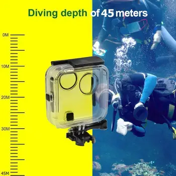 Športih na prostem, vodotesno ohišje pokrov 45 metrov podvodno potapljanje polje za GoPro Fusion 360 vodni športi, pribor