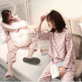 Ženska Pižamo Določa Pomlad Zima Krog Vratu Risanka Natisnjeni Kawaii Totoro Risanka Priložnostne Sleepwear Nighty Pižamo Ženske *