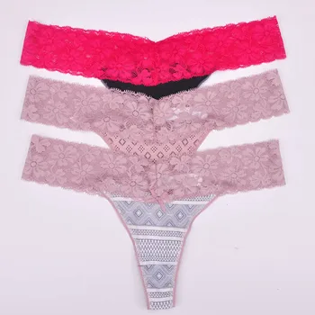 ženske g-string seksi čipke dame perilo spodnje perilo bikini perilo hlače tangice intimatewear 12pcs/veliko zhx13