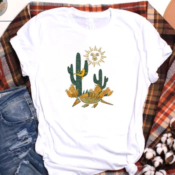 Ženske Kaktus Srčkan Rastlin Mama Mama Modni Tisk Ženske Grafični Top Tshirt Oblačila T Tee Ženska Ženska Oblačila Majica T-shirt