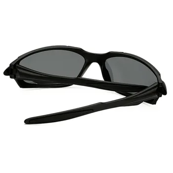 Ženske Moški Polarizirana Vožnjo sončna Očala Majhne Retro blagovne Znamke, Modni Oblikovalec Semi-rimless Očala Zrcali Reflektivni Black UV400