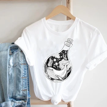 Ženske Priložnostne 90. letih Kaktus Rastlin Tiskanje Dame, Oblačila Ženske Dekle Moda Obleko Natisniti Tee Vrh Tshirt Ženske Graphic T-shirt