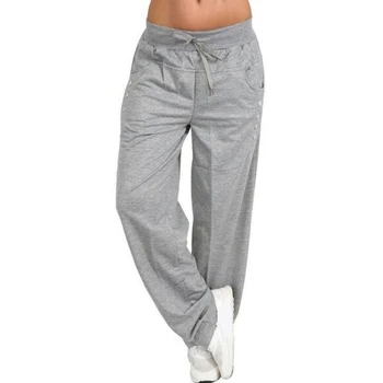Ženske ' s plus velikost 5XL priložnostne dolge hlače športne hlače modni fitnes vrvico hlače na prostem teče dolge hlače